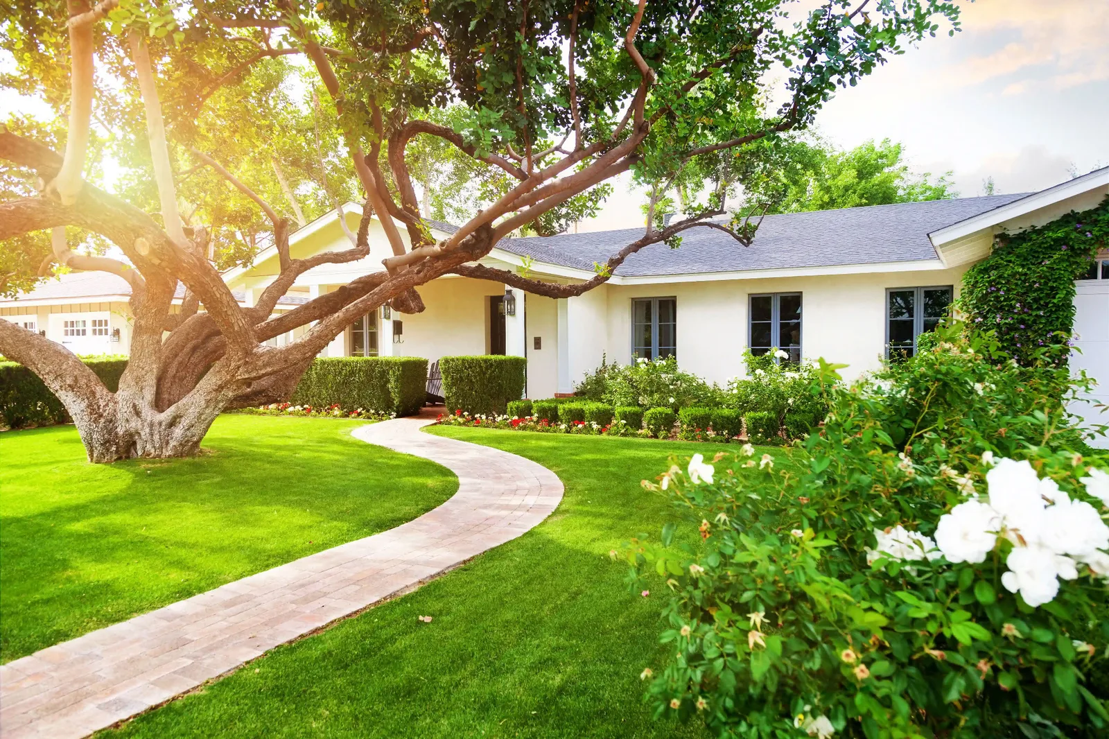 A single-family home with a landscaped front yard in the San Gabriel Valley area